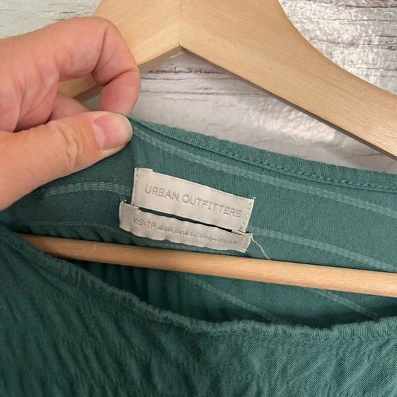 Urban outfitters oversized green blouse top size xs - Picture 4 of 9